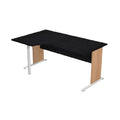 Bureau de travail en mélamine pour bureau ou espace de travail - 150 x 75 x 75