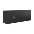 Buffet de rangement en résine tressée pour extérieur - 180 x 45 x 75